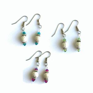 Ceramic Golf Ball with Swarovski Crystal Accents